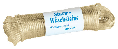 homeXpert Wäscheleine STURM Vollstahleinlage Länge wählbar, Stärke 3,5 mm 