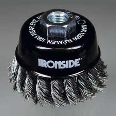 IRONSIDE Topfbürste, Zopfbürste Ø 80 mm für Winkelschleifer 
