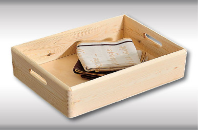 Kesper Allzweckkiste, stapelleiste, FSC-Kiefer 