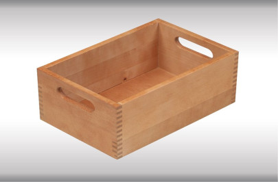 Kesper Aufbewahrungsbox aus Buche, Holzkiste, FSC-zertifiziert, 29 x 18,5 x 11 cm 