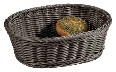 Kesper Brot- & Obstkorb, oval, grau 