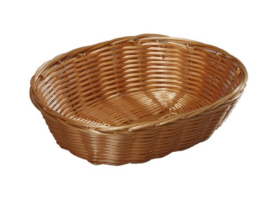 Kesper Brotkorb, Kunststoffkorb, Küchenkorb, klein, oval, aus Kunststoff 