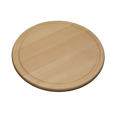 Kesper Fleischteller, Holzteller, Küchenteller, aus FSC®-Buche, rund, verschiedene Größen zur Auswahl 