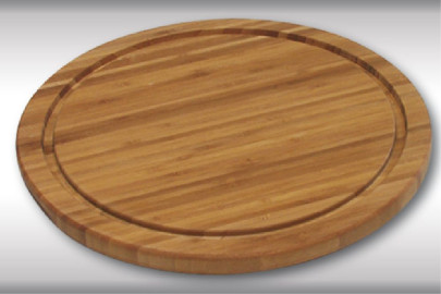 Kesper Fleischteller mit Saftrille, Bambusteller, Küchenteller, aus FSC®-Bambus, Durchmesser:300 mm 300,00