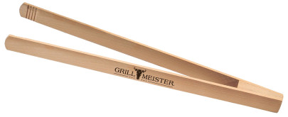 Kesper Grillzange-Grillmeister aus Buchenholz, FSC-zertifiziert, 45 x 2,8 cm, extra-breit, mit Rillen zum besseren Greifen 