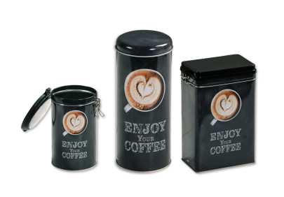 Kesper Kaffee-Dose "ENJOY Your COFFEE" Aufbewahrungsdose für Kaffee und Lebensmittel 