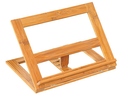Kesper Kochbuchständer aus Bambus, 33 x 26,5 x 2 cm (Grundmaß), mit 3 verschiedenen Grad-Stufen, FSC-zertifiziertes Holz 