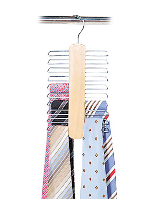 Kesper Krawattenhalter aus FSC Holz, Breite 16 cm und 29,5 cm Höhe 