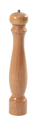 Kesper Pfeffermühle, Pfefferspender, mit Keramikmahlwerk, aus Gummibaumholz, Höhe: 400 mm, Ø 70 mm, natur natur