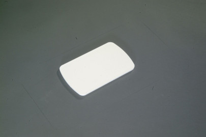 Kesper Schneidbrettchen, Frühstücksbrett, Kunststoffbrett, klein, Maße: ca. 255 x 150 x 9 mm, in weiß Anzahl: 1 Stück