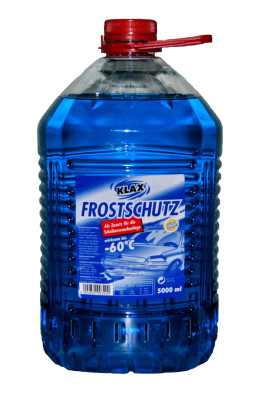 KLAX® Scheiben Frostschutz für Ihr Auto, bis -60°, Zitrusduft, gebrauchsfertig, verdünnbar, 5 Liter 