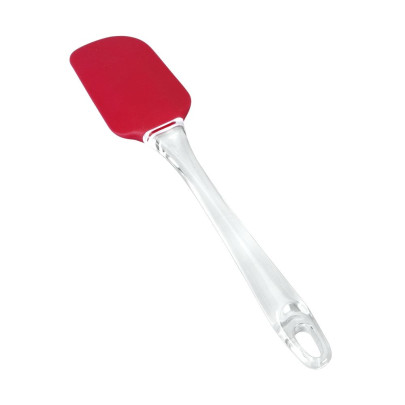 Metaltex Mr. Spatula Teigschaber aus Silikon/Acryl, ca. 25,5 cm in transp./rot 