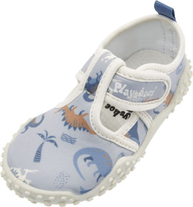 Playshoes Aqua-Schuh Dino allover, Farbe: blau, Größe: 20/21 