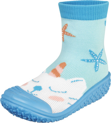 Playshoes Aqua-Socke Einhornmeerkatze, Farbe: mint, Größe: 22/23 