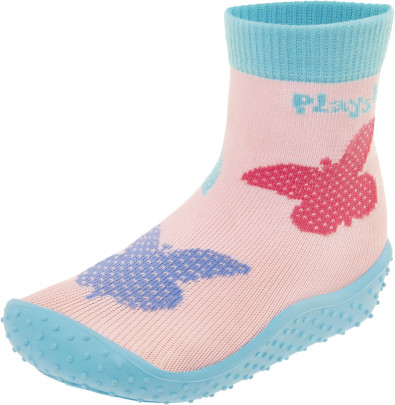 Playshoes Aqua-Socke Schmetterlinge, Größe: 28/29, Farbe: rosa 