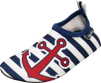 Playshoes Badeschuh maritim, Größe: 20/21, Farbe: marine/weiß 