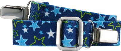 Playshoes Elastik-Gürtel Clip Sterne, in blau, Größe 74-110 