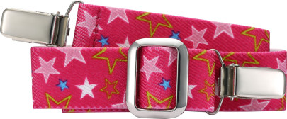 Playshoes Elastik-Gürtel Clip Sterne, in pink, Größe 116-140 