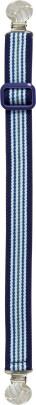 Playshoes Elastik-Gürtel Fußball-Clip Ringel, Größe: 74-110, hellblau/marine hellblau/marine | 74-110 cm