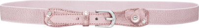 Playshoes Elastik-Gürtel Glitter mit PU-Spitze, pink 