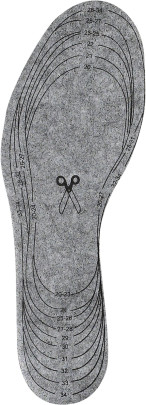 Playshoes Filz-Einlegesohle, original, one size 
