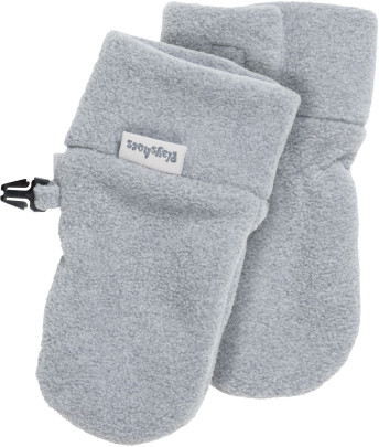 Playshoes Fleece-Baby-Fäustlinge , Größe: 0-6 M, Farbe: grau 
