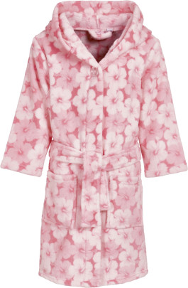 Playshoes Fleece-Bademantel Hawaii, Farbe: koralle, Größe: 110/116 