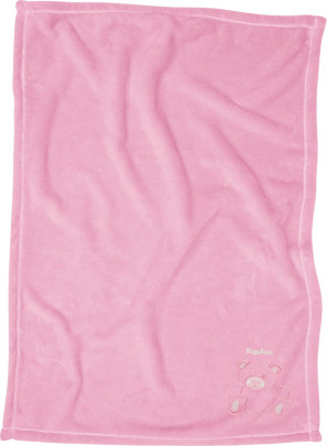 Playshoes Fleece-Decke Bär (rosa), Größe: 75 x 100 cm rosa