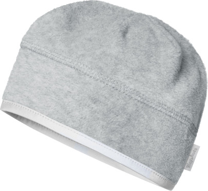 Playshoes Fleece-Mütze helmgeeignet, grau/melange, 55cm 