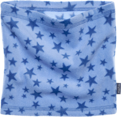 Playshoes Fleece-Schlauchschal Sterne, blau, one size 