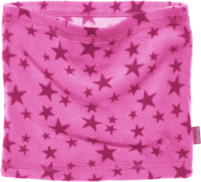 Playshoes Fleece-Schlauchschal Sterne, pink, one size 