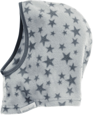 Playshoes Fleece-Schlupfmütze Sterne, Größe: one size, Farbe: grau 