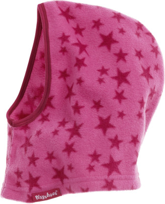 Playshoes Fleece-Schlupfmütze Sterne, pink, one size 