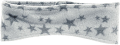 Playshoes Fleece-Stirnband Sterne, Größe: one size, Farbe: grau 