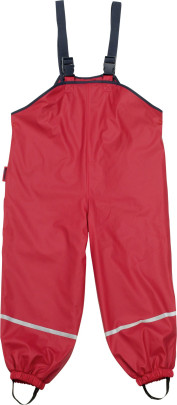 Playshoes Fleece-Trägerhose rot, Größe: 116 rot | 116