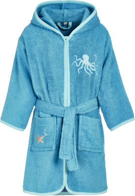 Playshoes Frottee-Bademantel Meerestiere, Farbe: türkis, Größe: 86/92 