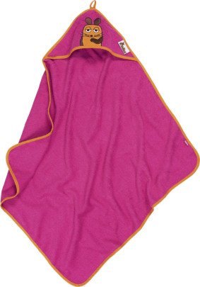 Playshoes Frottee-Kapuzentuch DIE MAUS, in pink 