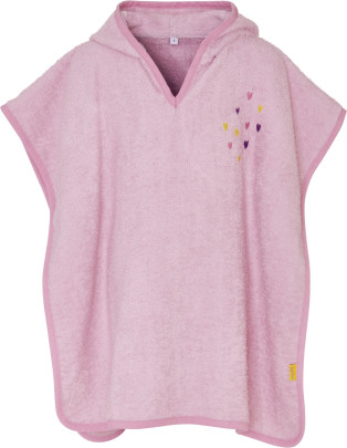 Playshoes Frottee-Poncho Einhorn, Größe: S, Farbe: rosa 