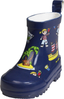 Playshoes Gummistiefel Allover-Druck mit Zugschlaufe 