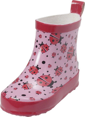 Playshoes Gummistiefel Allover-Marienkäfer (rosa), Größe: 24 24 EU