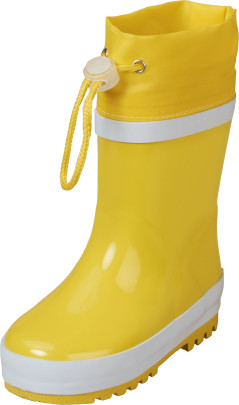 Playshoes Gummistiefel Basic gefüttert, in gelb, Größe 20/21 