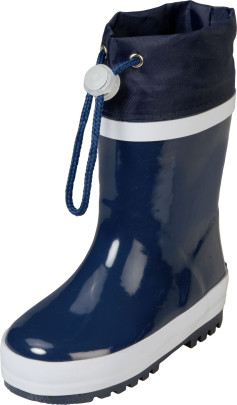 Playshoes Gummistiefel Basic gefüttert, in marine, Größe 34/35 