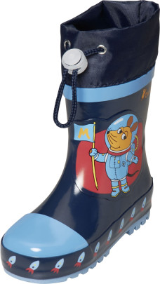 Playshoes Gummistiefel die Maus Weltraum, Größe: 28/29, Farbe: marine 