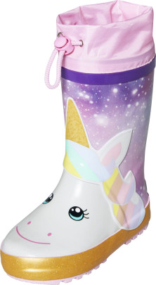 Playshoes Gummistiefel Einhorn, flieder, 33 