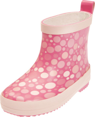 Playshoes Gummistiefel Halbschaft Tupfen, Farbe: koralle, Größe: 24 