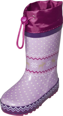 Playshoes Gummistiefel Norweger gefüttert, lila, 30 