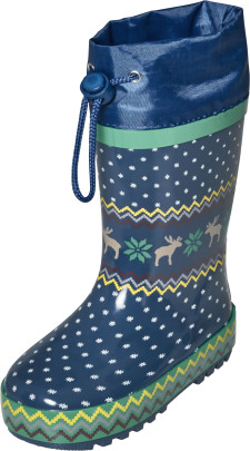 Playshoes Gummistiefel Norweger gefüttert, marine, 21 