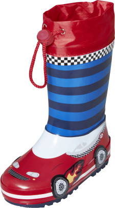 Playshoes Gummistiefel Rennwagen, rot/blau, 24 