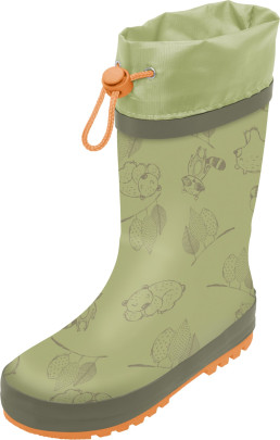 Playshoes Gummistiefel WaschBär, Farbe: oliv, Größe: 33 