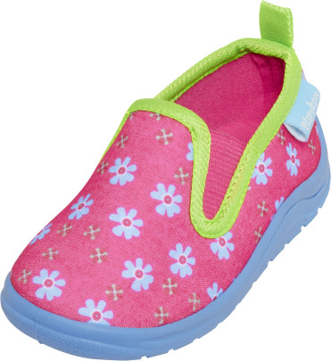 Playshoes Hausschuh Blumen, Größe: 20/21, Farbe: pink 